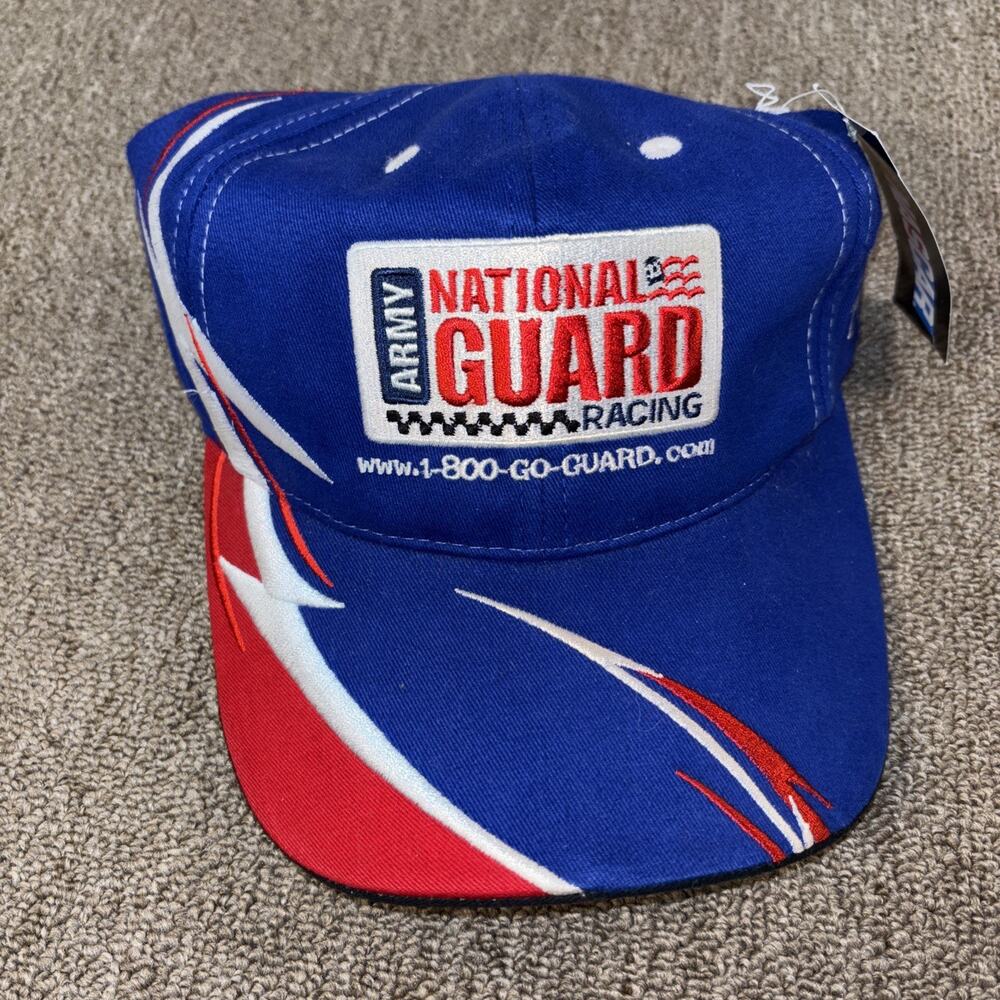 Greg Biffle 2005 NASCAR Hat Deadstock NWT National Guard Checkered Flag One Size